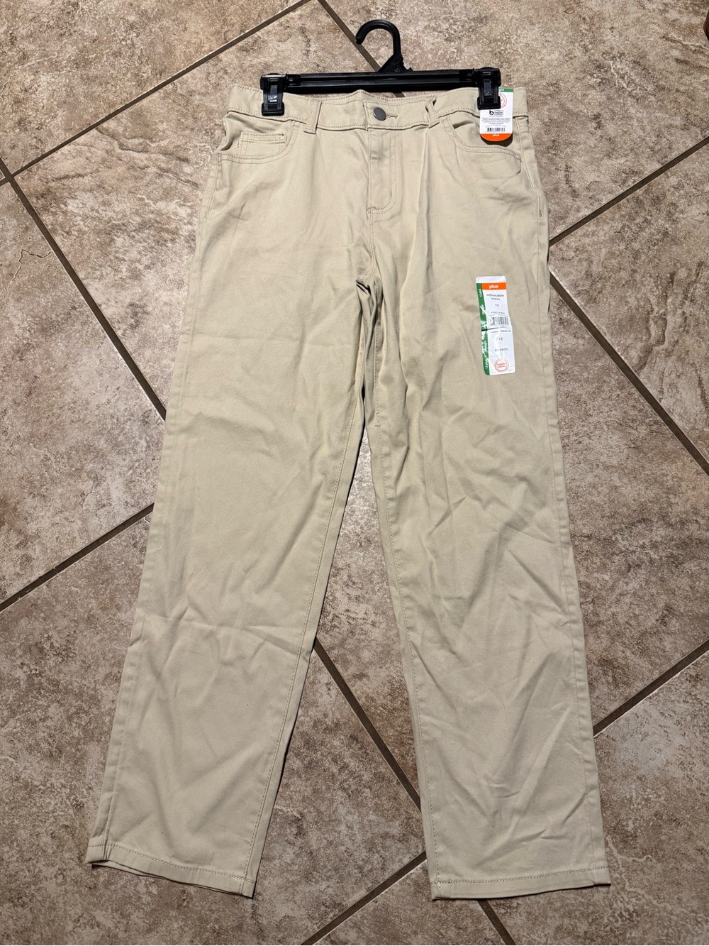 wonder nation kids Straight Chino Pants in Light Khaki